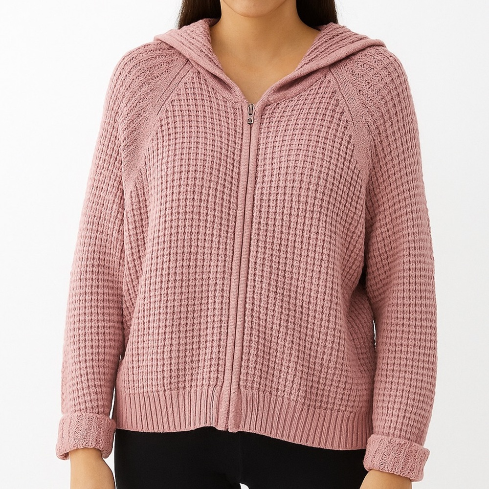 Old Navy Pink Knit Zip-Up Cardigan | Size XXL